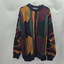 Pre-Owned LE TIGRE Men Size L Multicolor Longsleeves Sweater