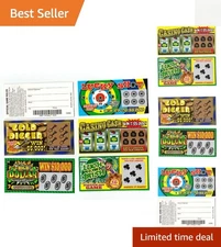 Realistic Fake Lottery Tickets - Perfect for Laughs & Pranks - 5 Pack