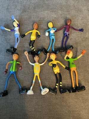 8 Vintage Bendos Flexible Bendable Doll Poseable Action Figure Kid Galaxy Toys