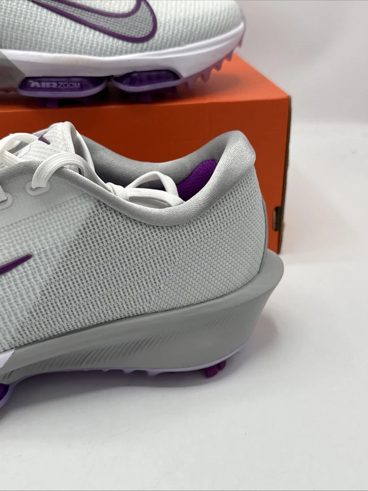 Мужские бутсы Nike Air Zoom Infinity Tour 2 белые дымчато-фиолетовые размер 9,5 FD0217-102 - Изображение 3 из 4