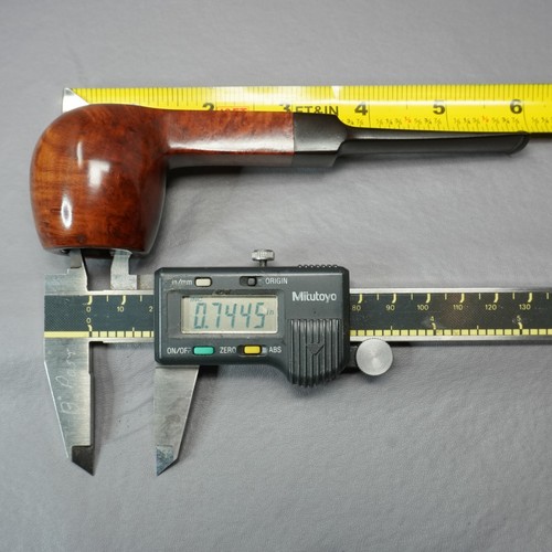Gobi (Hobi?) Square Shank Smooth Billiard Sitter Estate Briar Tobacco Pipe - Picture 15 of 15