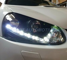 FARI NERI PER XENON SERIE D2S DAYLINE (MOD GTI) LED DIURNI VW GOLF 5 ++ MOTORINI