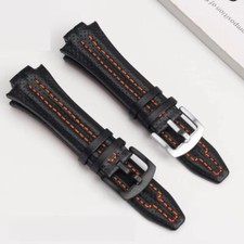 15mm Genuine Leather Watch Band For Seiko Sportura SNJ007P1 SNA453P1 SNJ011P2