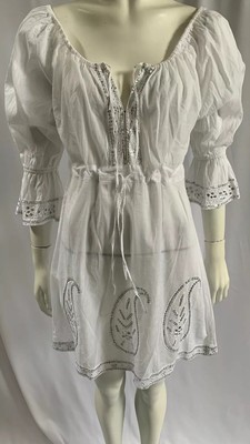 white cotton kaftan dress