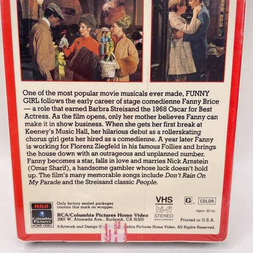 Lustiges Mädchen VHS Barbara Streisand Omar Sharif Neu - Bild 4 von 4