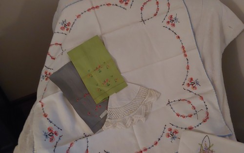 MANTEL DE ROPA DE CAMA VINTAGE, PAÑOS DE COCINA, DOILLY - Imagen 8 de 8