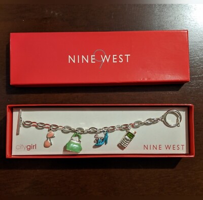 New in box Nine West city girl charm bracelet