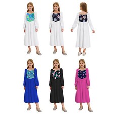 Kids Girls Skirt Ruffle Dress Birthday Dancewear Vacation Costume Princess