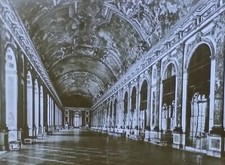 Gallery of Mirrors Palace of Versailles Chateau, Magic Lantern Glass Photo Slide