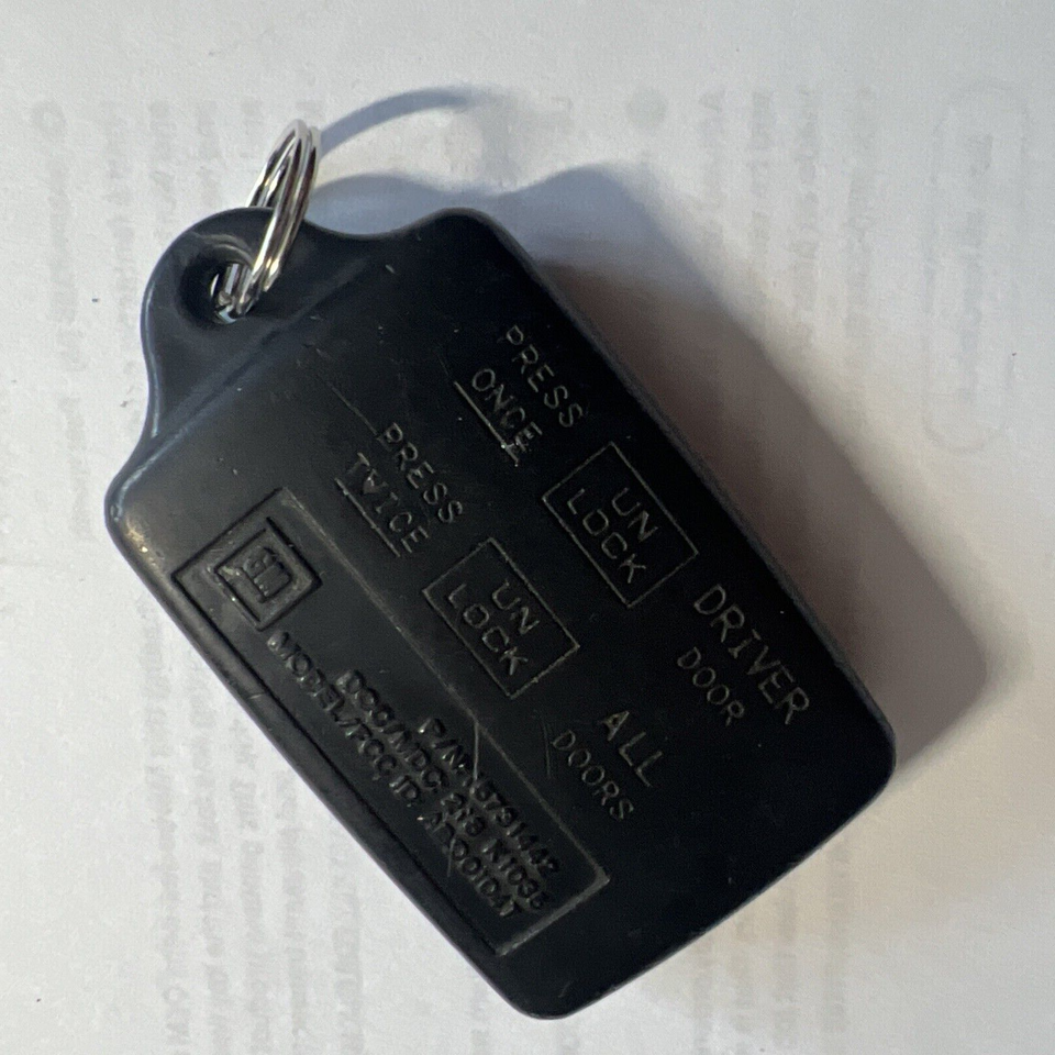 OEM GM Keyless Remote Key Fob 3 Button REAR PRESS TWICE ABO0104T ...