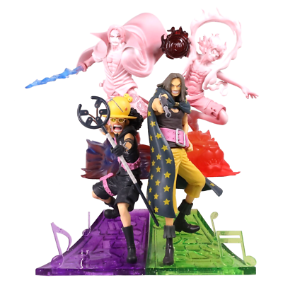 One Piece Luffy Gear 5 Shanks Usopp Yasopp Figure Set Senko Zekkei