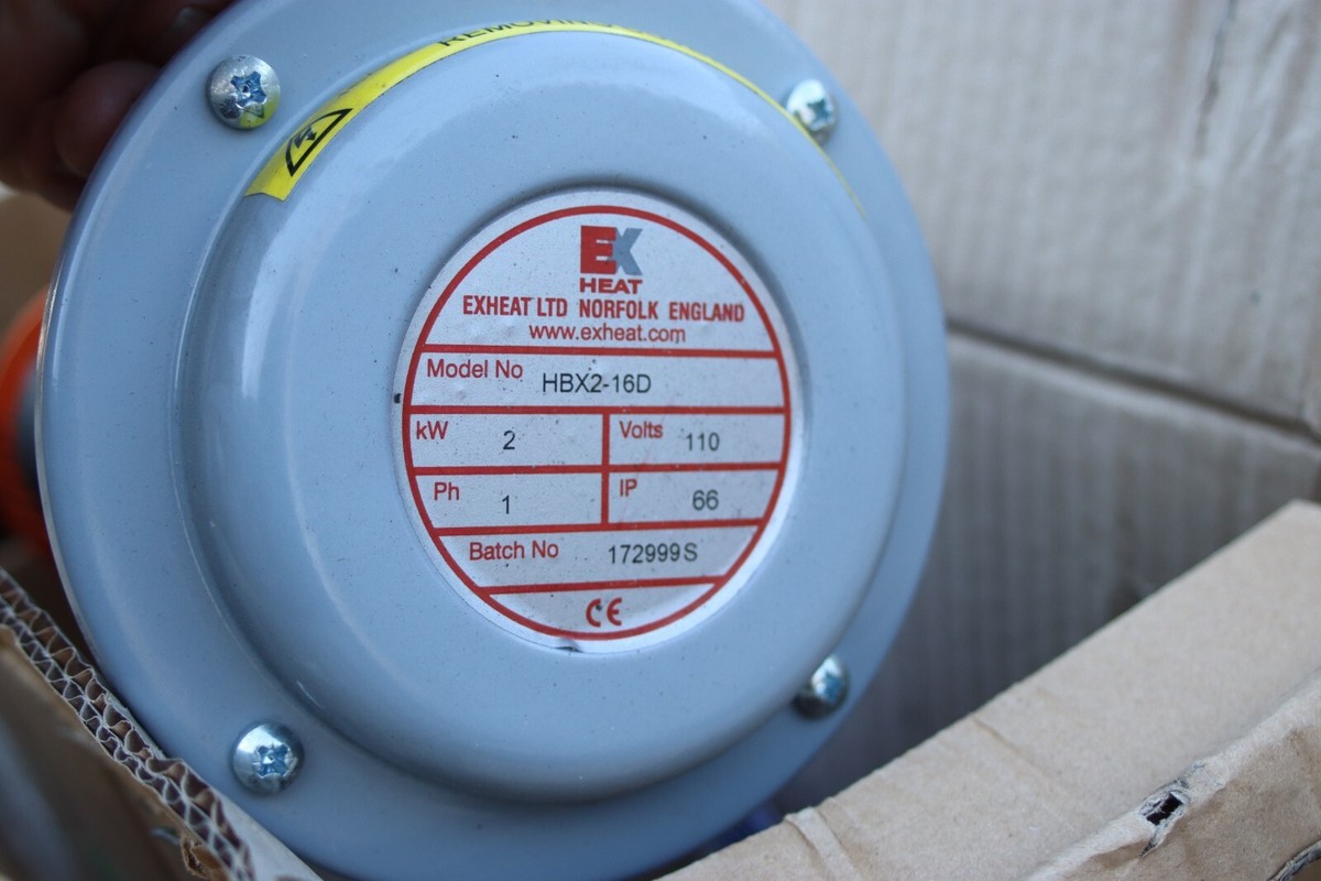 EXHEAT HBX2-16D REMOVABLE CORE ATEX IMMERSION HEATER 2-1/2