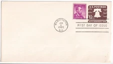 STAMP US SCOTT U5447 & 1036 "Liberty Bell" 1 1/4 CENT 1965 FDC - C