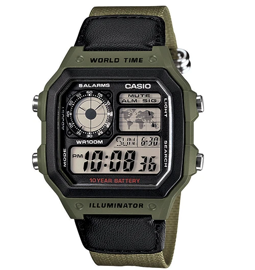 GENUINE Casio Digital Watch AE-1200WHB-3B Men's Sport Illuminator NEW FREE SHIP - image 2 of 4