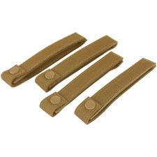 Condor 6" MOD Strap MOLLE Pals Modular Webbing Tactical 4 Per Pack Coyote Brown
