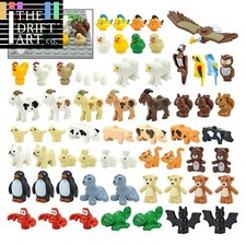 Animales de ciudad zoológico dinosaurio tiburón gato perro tortuga para juegos de bloques de construcción LEGO hágalo usted mismo
