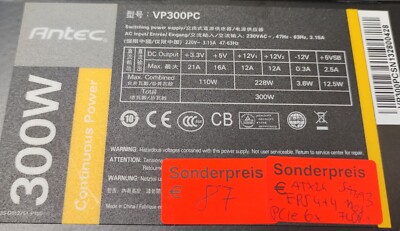 Netzteil/PSU Antec VP300PC 300W #87