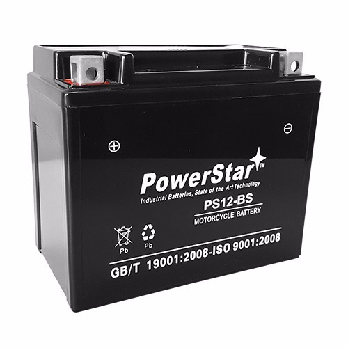 Replacement for Motobatt MBTX12U - 12 Volt YTX12-BS AGM Motorcycle Battery