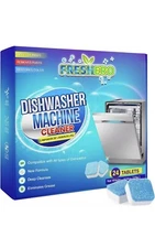 Dishwasher Cleaner and Deodorizer Tablets 24-Pack, Deep Cleaning Descaler... 