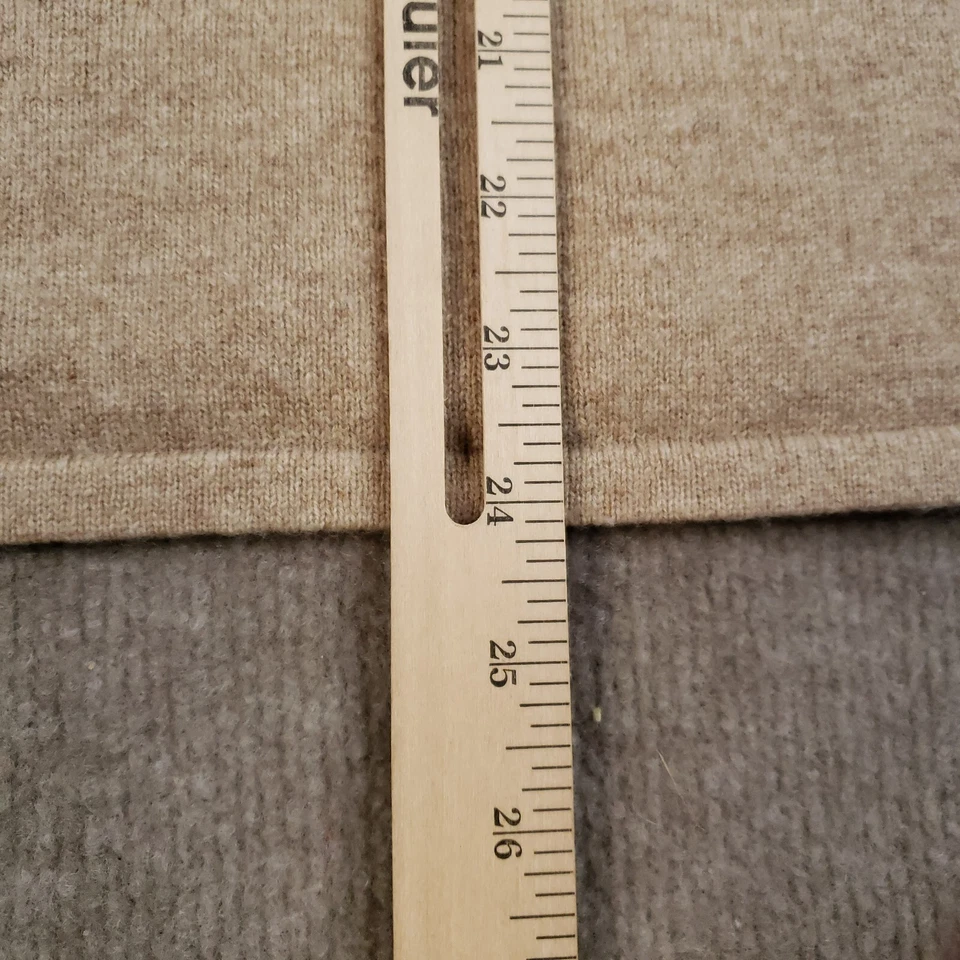 Madison Studio Cashmere Sweater Womens Medium Beige Crew Neck Pullover - Image 4 of 4