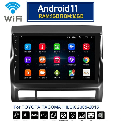 9" Android 13 Car Stereo For Toyota Tacoma 2005-2013 - GPS, WiFi, Bluetooth, 2 DIN