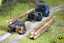 W50 Langholz LKW mit Nachläufer Forst H0 1:8...