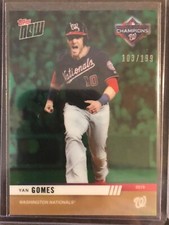 2019 Topps Now #WSC-11 Yan Gomes Washington Nationals CHROME 103/199