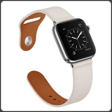Leather Band Strap for Apple Watch Series 10 9 8 7 6 5 SE. 7 Colours