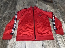 Jordan Track Jacket Boys Medium 5-6 Years Jump Man Red Black Full Zip