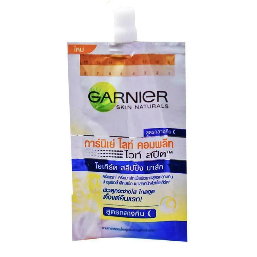 lærken Kig forbi berolige Garnier Skin Naturals Light Complete White Speed Night Yoghurt Sleeping Mask  7ml | eBay