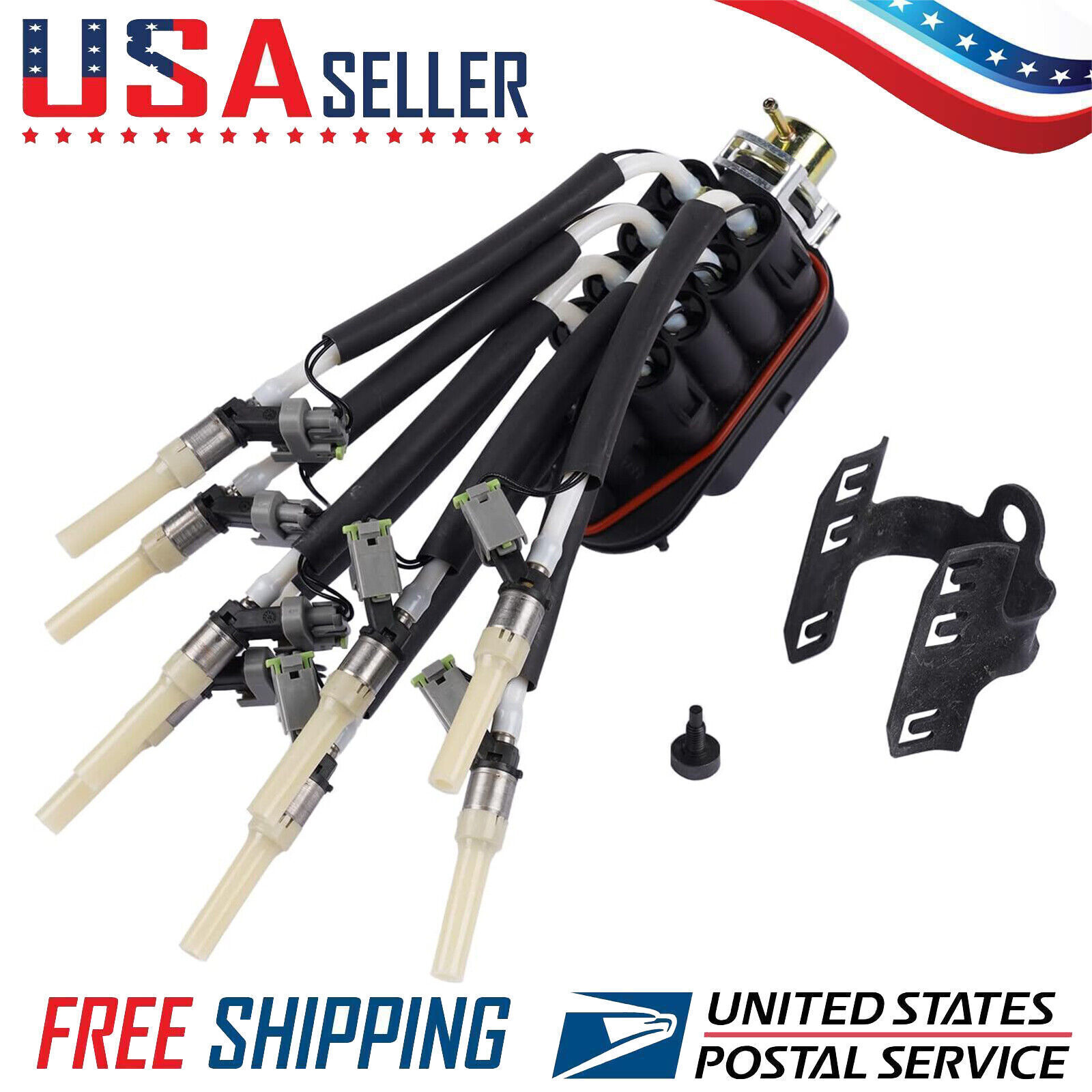 FJ504 Spider Fuel Injector Assembly 8 Cylinder For Chevy Pickup Truck 5.0L 5.7L