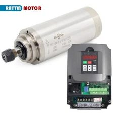 US SHIP】3KW Water Cooled Spindle Motor ER20+3KW 220V VFD Driver Inverter