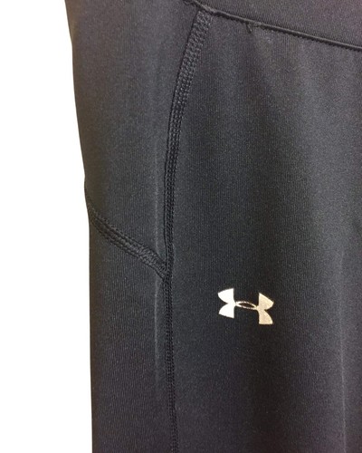 Under Armour Compression Capri Women's Black Stretch Workout Pants Size - Picture 4 of 5