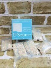 CRABTREE & EVELYN LA SOURCE EFFERVESCENT SEA FOAM FOOT SOAK~5 PACKETS NEW in BOX