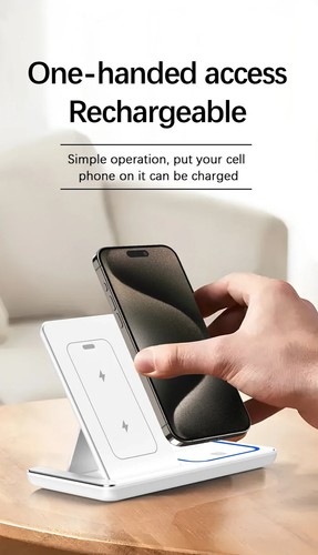 NEW 30W 3-in-1 Fast Wireless Charging Station for iPhone Apple Watch and AirPods - Picture 12 of 16