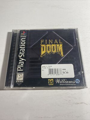 Final Doom (Sony PlayStation 1, 1996) PS1 Complete Black Label CIB