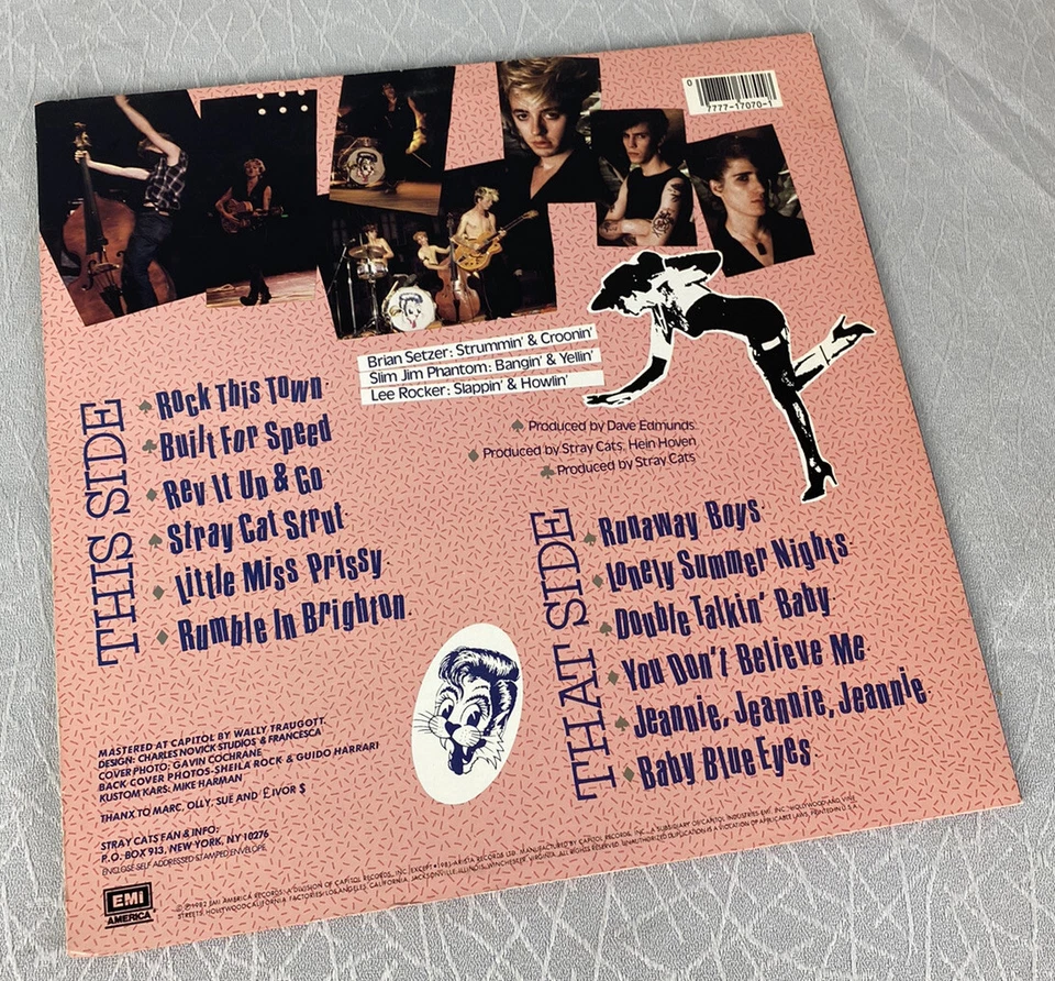 STRAY CATS - BUILT FOR SPEED VINYL RECORD (TA-194) - Image 3 of 3