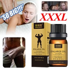 Men's Natural Enlarger Oil Stay Hard Big Thick Growth Faster Enhancement 10ML
