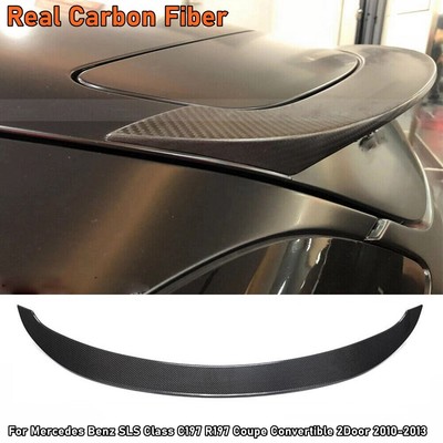 Real Carbon Fiber For Mercedes C197 R197 SLS 2010-13 Rear Trunk Spoiler Wing US