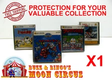 1x NINTENDO DISK SYSTEM CIB GAME - CLEAR PROTECTIVE BOX PROTECTOR SLEEVE CASE