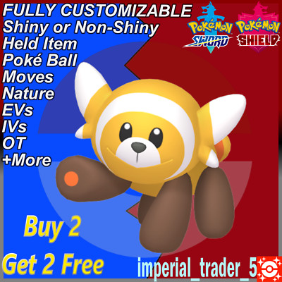 Pokémon Sword and Shield   Shiny Stufful   W/ Best 6IV Customizable