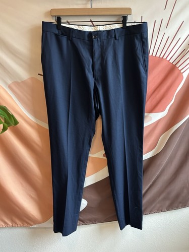 NWT Zara Pants Men’s Size 36 Suit Navy Blue Dress Career Bussines Casual - Picture 12 of 14
