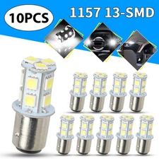 10x 1157 BAY15D LED Tail Brake Stop Reverse Backup Light Bulbs 6500K Super White