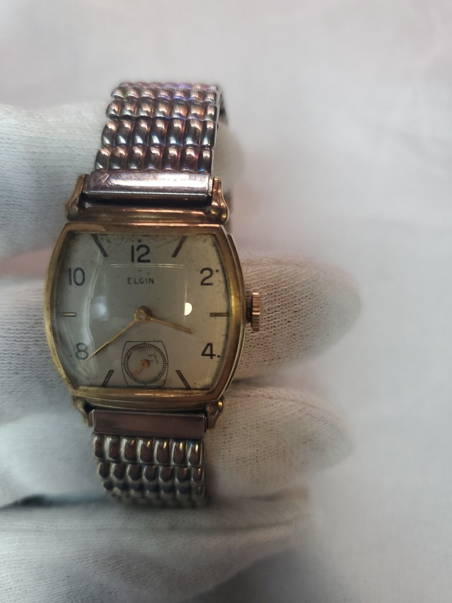 Vintage Elgin Wrist watch Caliber 554 15 Jewels Running 
