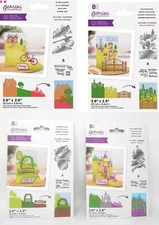 LOT OF 4 Sets Crafter's Companion Zig Zag Card Scene Builder Dies