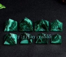 Natural The malachite pyramid Stone crystal Tower Gemstone Pyramid Healing