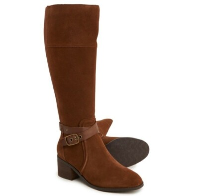 Evolve Titus by Easy Spirit Women's Riding Boot Leather Suede US Size 6