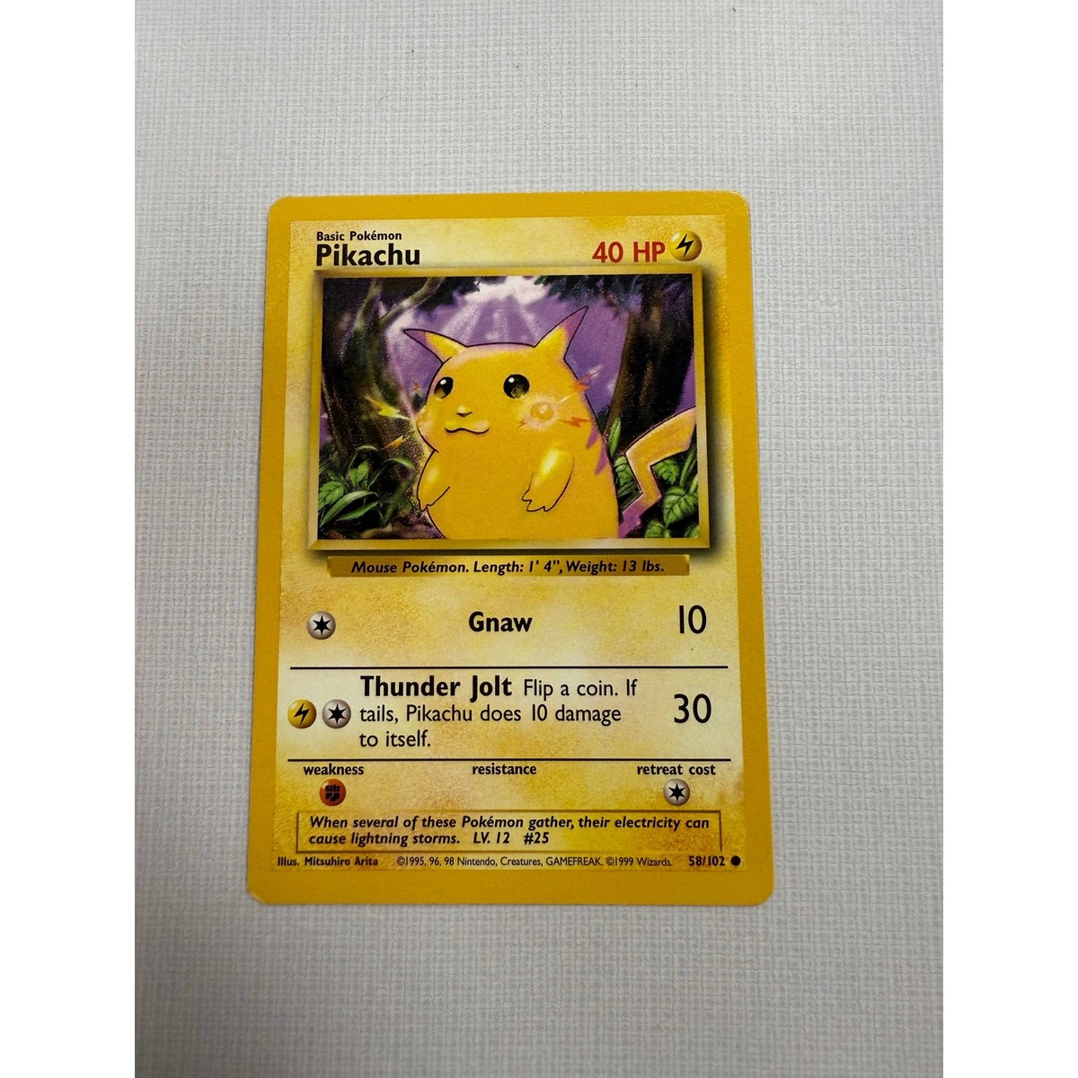 Pikachu Basic Pokmon 1999 Trading Card | eBay Pikachu Basic Pokmon 1999 Trading Card | eBay