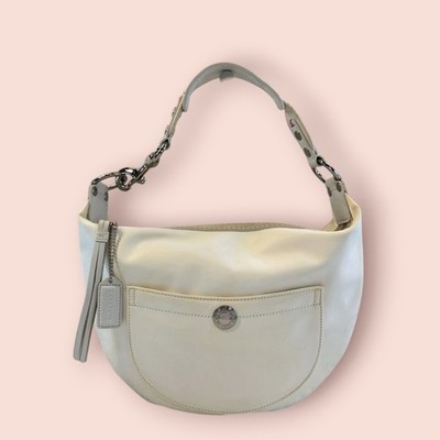 COACH Y2K Vintage Hapton Small Hobo Shoulder Bag Satin Nylon