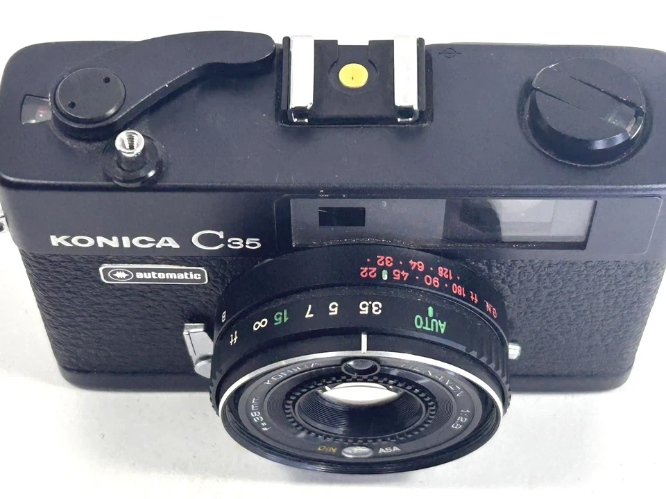 Konica C35 automático • Hexanon 38 mm f2,8 lente telémetro 35 mm cámara fotográfica Japón Foto 4 de 4